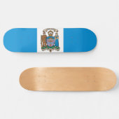 De vlag van Edmonton (Alberta, Canada) Persoonlijk Skateboard (Horizontaal)