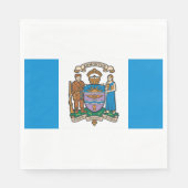 De vlag van Edmonton (Alberta, Canada) Servet (Voorkant)