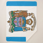 De vlag van Edmonton (Alberta, Canada) Sherpa Deken (Voorkant)