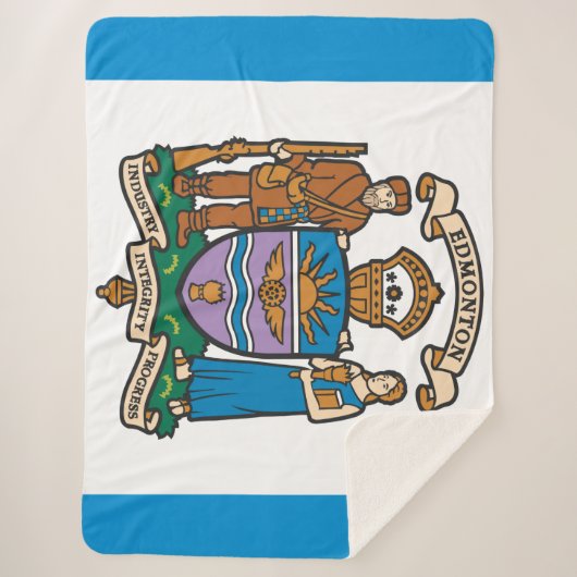De vlag van Edmonton (Alberta, Canada) Sherpa Deken (Voorkant)