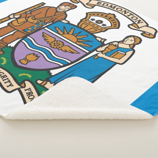 De vlag van Edmonton (Alberta, Canada) Sherpa Deken (3/4)