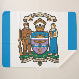 De vlag van Edmonton (Alberta, Canada) Sherpa Deken