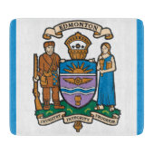 De vlag van Edmonton (Alberta, Canada) Snijplank (Voorkant)