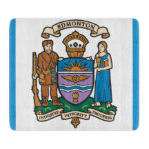 De vlag van Edmonton (Alberta, Canada)