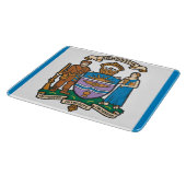 De vlag van Edmonton (Alberta, Canada) Snijplank (Hoek)