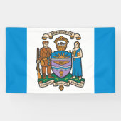 De vlag van Edmonton (Alberta, Canada) Spandoek (Horizontaal)