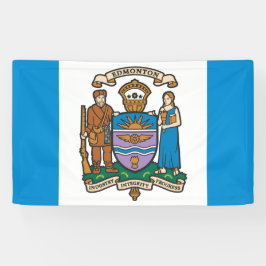 De vlag van Edmonton (Alberta, Canada) Spandoek