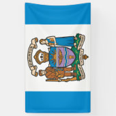 De vlag van Edmonton (Alberta, Canada) Spandoek (Verticaal)