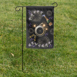 De vlag van een nieuwjaarsklok exploiteren