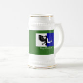 De vlag van een ringband bierpul (Voorkant rechts)