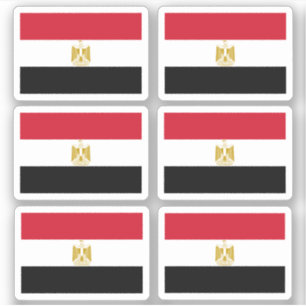 De vlag van Egypte - een collectie Sticker