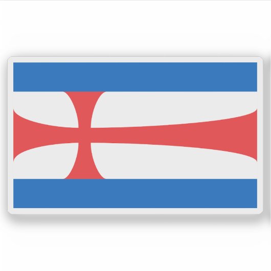 De vlag van Eisenach Sticker (Voorkant)