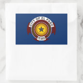De vlag van El Paso, Texas Rechthoekige Sticker (Tas)
