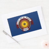 De vlag van El Paso, Texas Rechthoekige Sticker (Envelop)