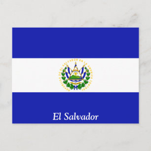 De vlag van El Salvador. Briefkaart