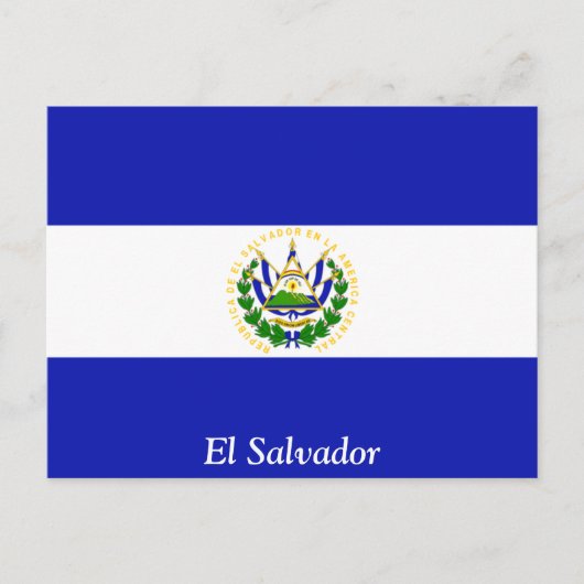 De vlag van El Salvador. Briefkaart (Voorkant)