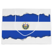 De vlag van El Salvador Groot Cadeauzakje (Voorkant)