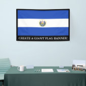 De vlag van El Salvador Spandoek (Beurs)