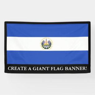 De vlag van El Salvador Spandoek