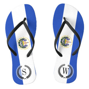 De vlag van El Salvador Teenslippers