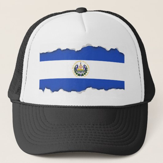 De vlag van El Salvador Trucker Pet (Voorkant)
