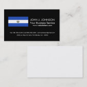 De vlag van El Salvador Visitekaartje (Voorkant / Achterkant)