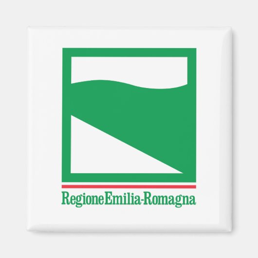 De vlag van Emilia Romagna (Italië) Magneet (Voorkant)