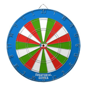 De vlag van Equatoriaal-Guinea Patriot's Bullseye Dartbord