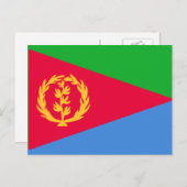 De vlag van Eritrea Briefkaart (Voorkant / Achterkant)