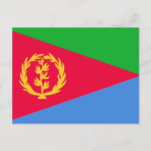 De vlag van Eritrea Briefkaart (Voorkant)