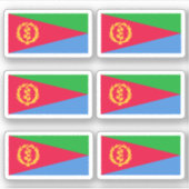 De vlag van Eritrea - een collectie Sticker (Voorkant)