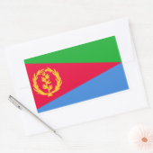 De vlag van Eritrea Rechthoekige Sticker (Envelop)