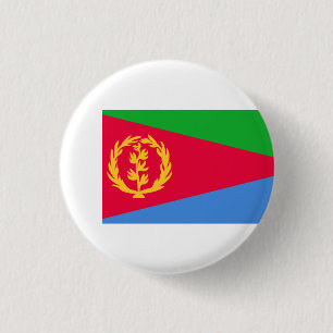 De vlag van Eritrea Ronde Button 3,2 Cm
