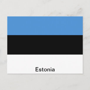 De vlag van Estland Briefkaart