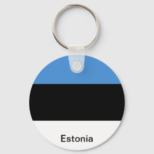 De vlag van Estland Sleutelhanger