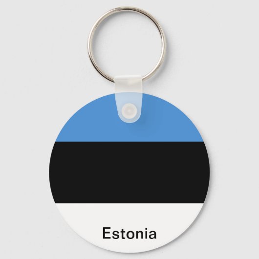 De vlag van Estland Sleutelhanger (Voorkant)
