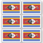 De vlag van Eswatini - een collectie Sticker (Voorkant)
