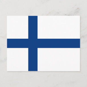 De Vlag van Finland Briefkaart