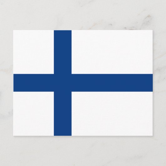 De Vlag van Finland Briefkaart (Voorkant)