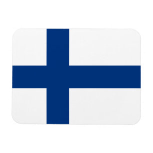 De vlag van Finland - Siniristilippu Magneet