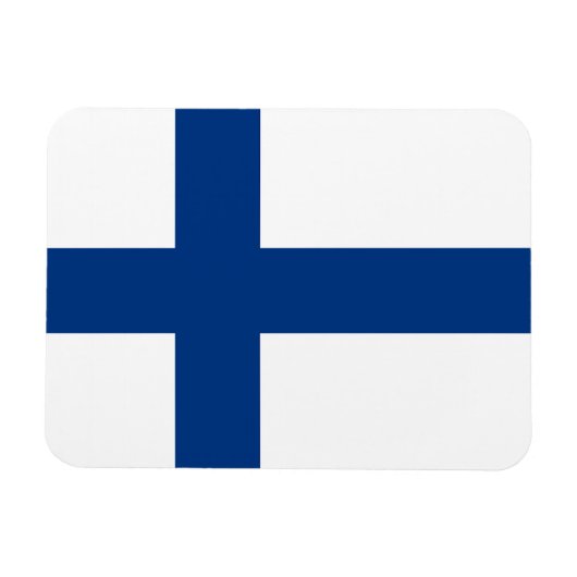 De vlag van Finland - Siniristilippu Magneet (Horizontaal)