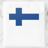 De vlag van Finland - Siniristilippu Rechthoekige Sticker (Tas)
