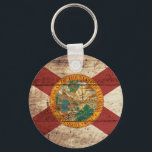 De vlag van Florida op de oude houten graan Sleutelhanger<br><div class="desc">Voel u vrij om het ontwerp aan te passen aan uw eigen voorkeuren. U kunt de ontwerplocatie,  -oriëntatie,  achtergrondkleuren en -grootte wijzigen. Ook,  kunt u uw eigen tekst toevoegen,  of slogan plaatste zijn doopvont,  plaats en grootte,  allen om het ultieme persoonlijke cadeau voor u en uw dierbaren te creëer.</div>