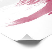 De vlag van Florida, penseelstreek, vlag van Flori Perfect Poster (Hoek)