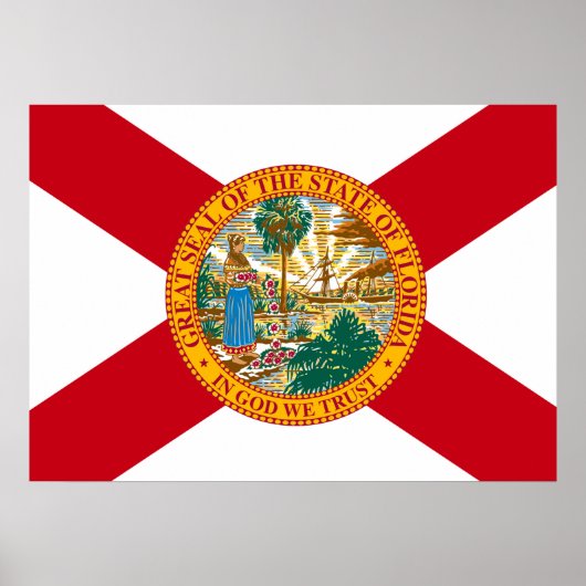 De vlag van Florida Poster (Voorkant)