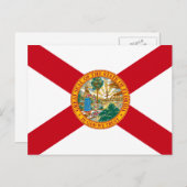 De vlag van Florida: Sunshine State of Floridians Briefkaart (Voorkant / Achterkant)
