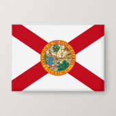 De vlag van Florida: Sunshine State of Floridians Button (Voorkant)