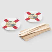 De vlag van Florida: Sunshine State of Floridians Handwaaier (Niet-gemonteerd)