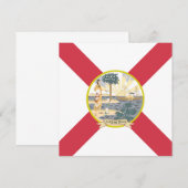 De vlag van Florida: Sunshine State of Floridians Kaart (Voorkant / Achterkant)