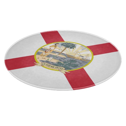 De vlag van Florida: Sunshine State of Floridians Snijplank (Hoek)